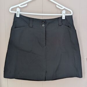 Nike Golf Black Button-Front Skort